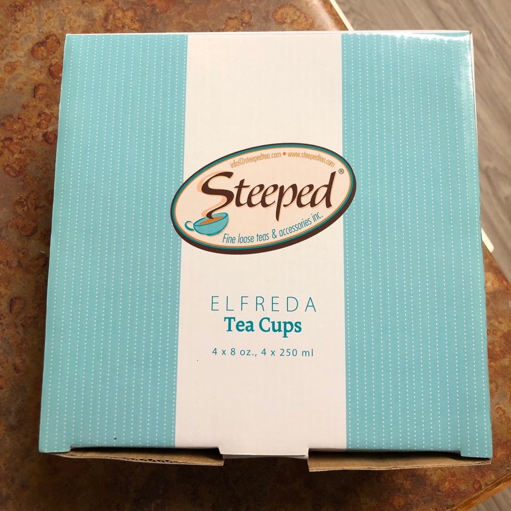 4 NWT Cream Colored Elfreda Tea Cups 4 x 8 oz - Picture 8 of 8